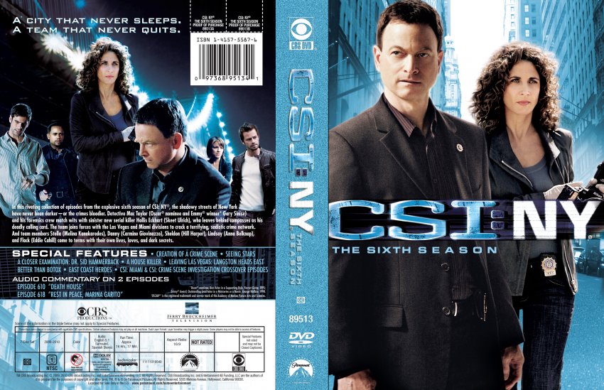 CSI NY Season 6 R1 - TV DVD Custom Covers - CSI New York Season 6 R1 6 ...