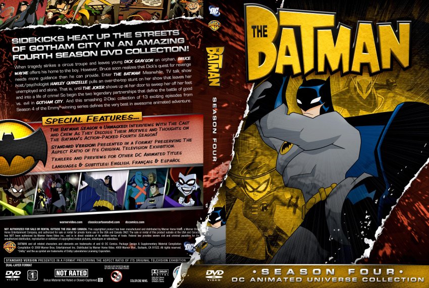 DC Animated The Batman Season 4 - TV DVD Custom Covers - DC Animated ...