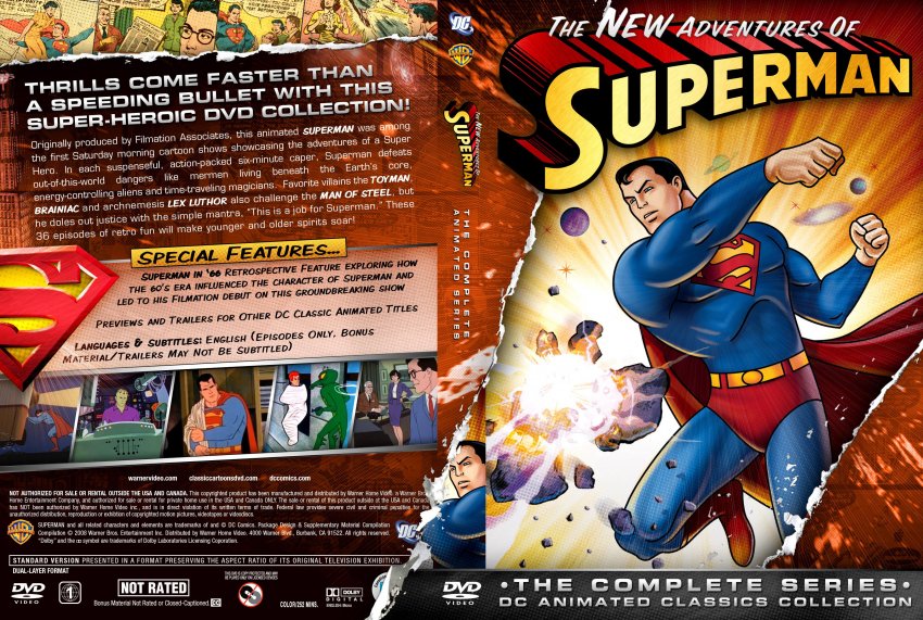 DC Classics The New Adventures of Superman - TV DVD Custom Covers - DC ...