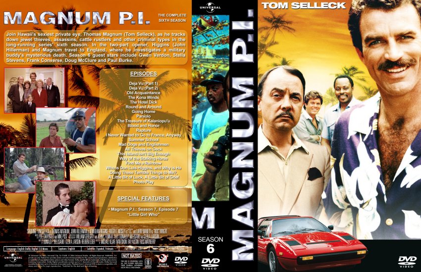 Magnum P.I. Season 6 TV DVD Custom Covers Magnum P I Season 6