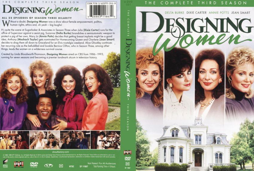 Designing Women Season 3 - TV DVD Scanned Covers - Designing Women ...