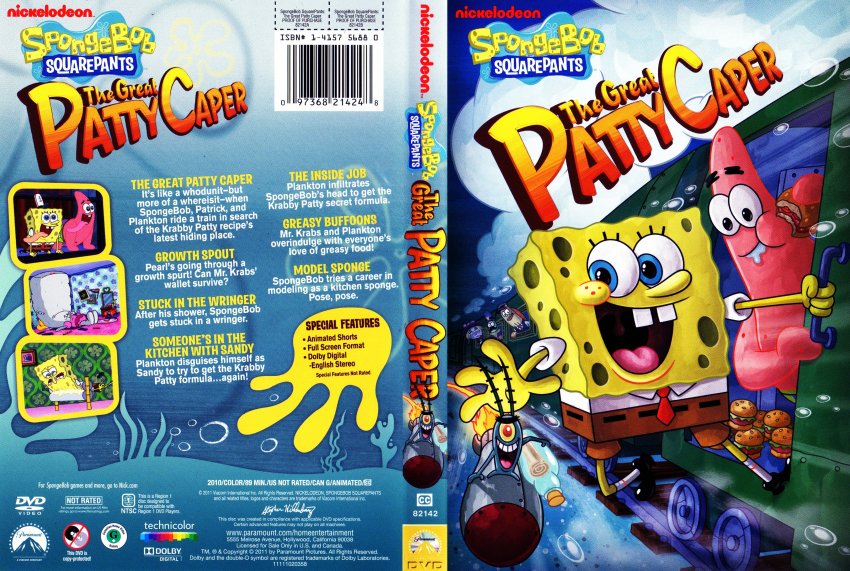 Spongebob Square Pants The Great Patty Caper - TV DVD Scanned Covers ...