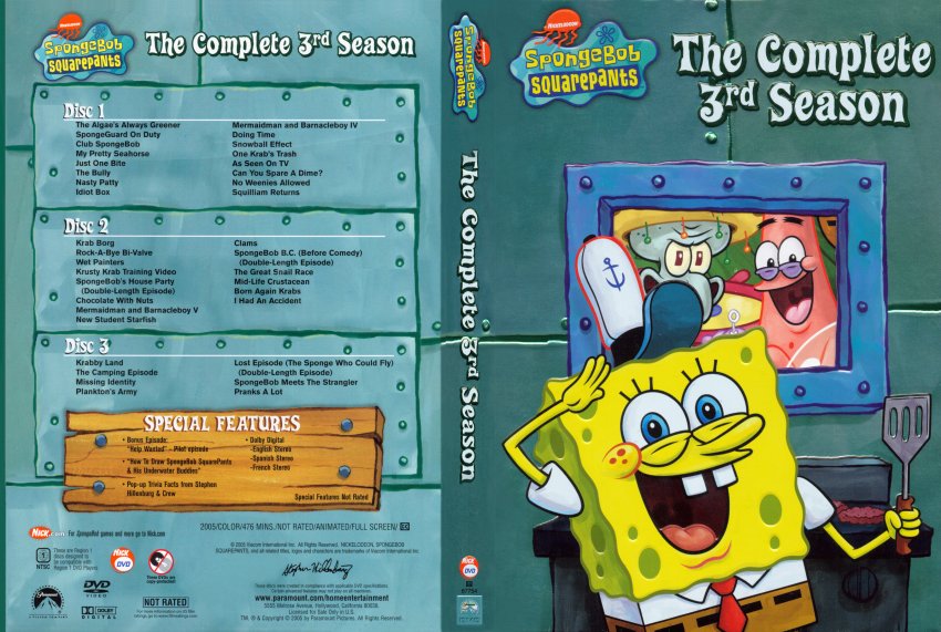 Spongebob Season 3 Dvd Menu