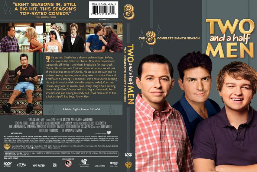 Two and a Half Men season 8 TV DVD Scanned Covers Two And A Half