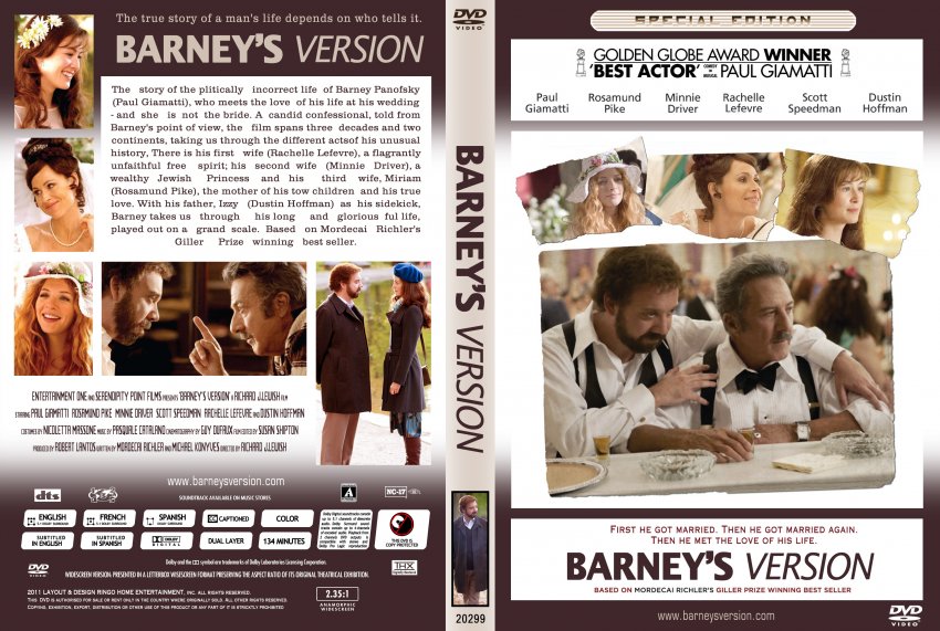 Barney S Version Movie Dvd Custom Covers Barney S Version Dvd Cover 11 Original Dvd Covers