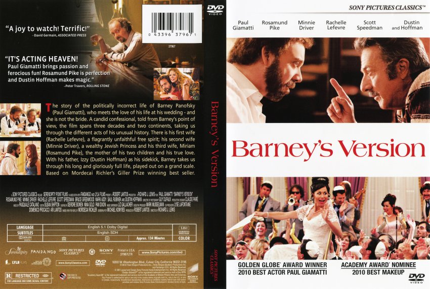 Barney S Version Movie Dvd Scanned Covers Barney S Version Dvd Covers