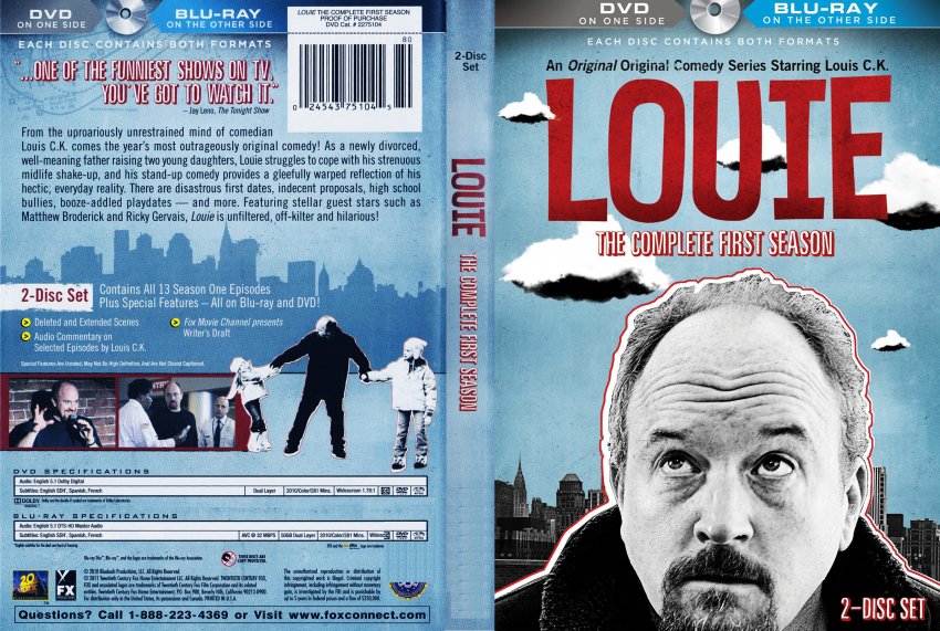 LOUIE : SEASON 1 (2010 : 2 Disc DVD Set)Brand New Sealed In