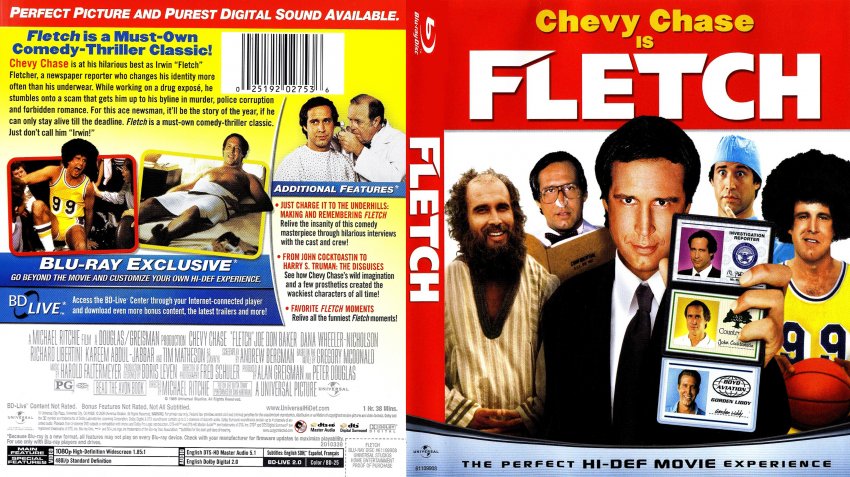Fletch - Movie Blu-Ray Scanned Covers - Fletch - English - Bluray f ...