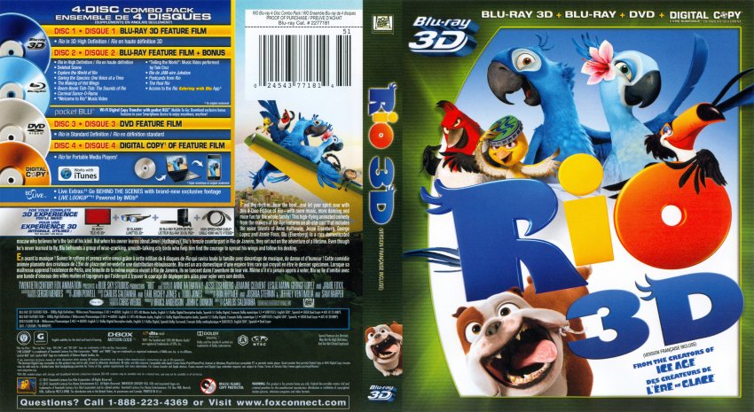 Rio Movie Blu Ray Scanned Covers Rio 3d Dvd Covers