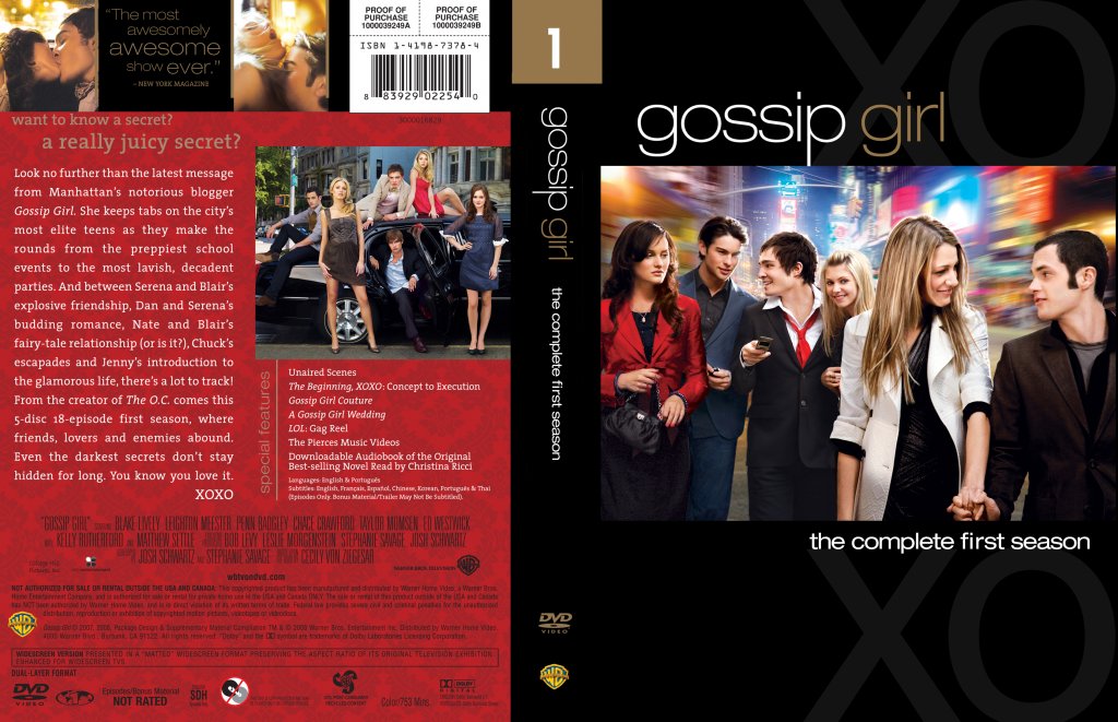 Gossip Girl Season 1 R1 6 Disc