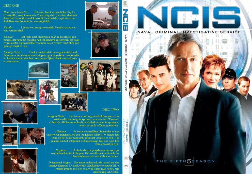 Ncis Season 5 Disc 1 2 Thinpack Custom- cdcovers cc -front - TV DVD ...