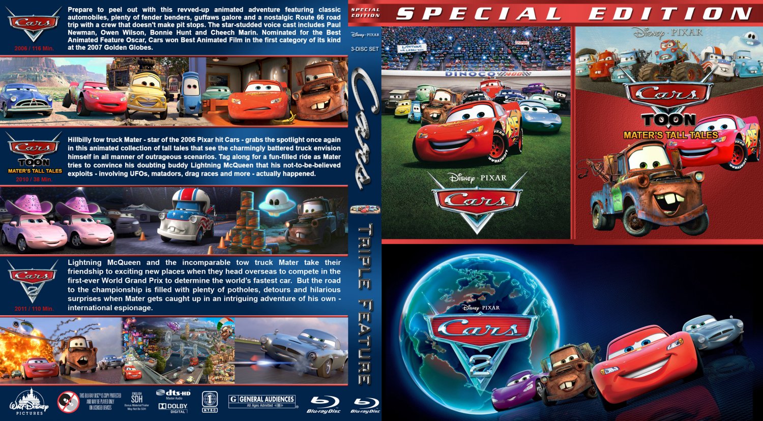 Cars Triple BR - Movie Blu-Ray Custom Covers - Cars Triple BR :: DVD Covers