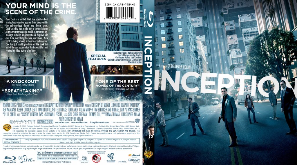 inception dvd cover