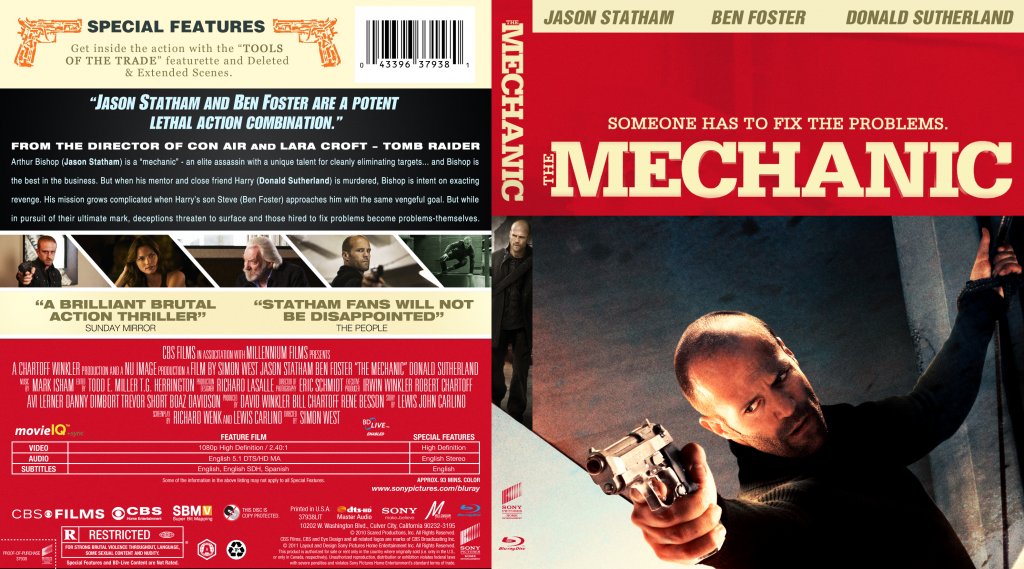 The Mechanic Blu ray Cover