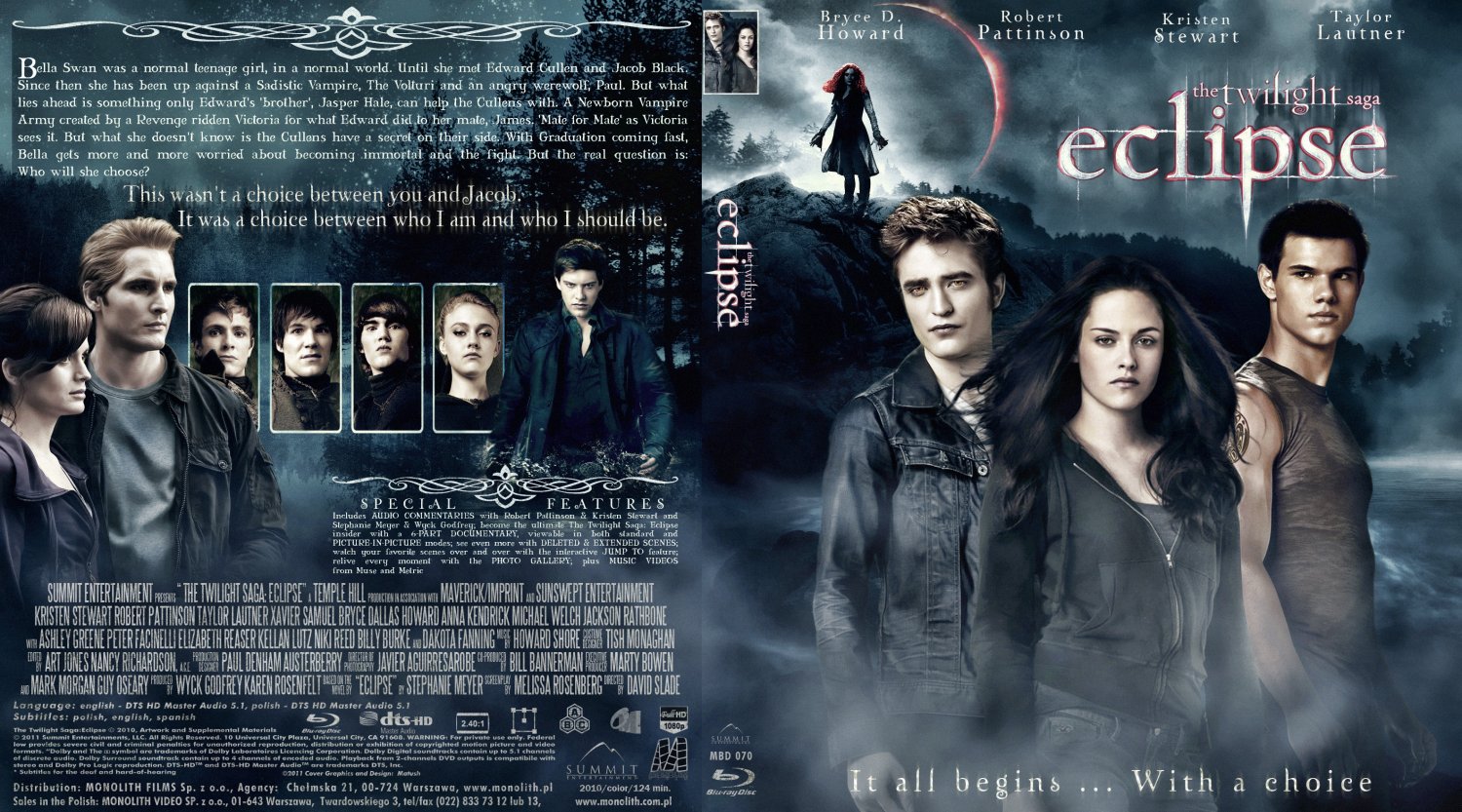 The Twilight Saga Eclipse Movie BluRay Scanned Covers TwilightThe