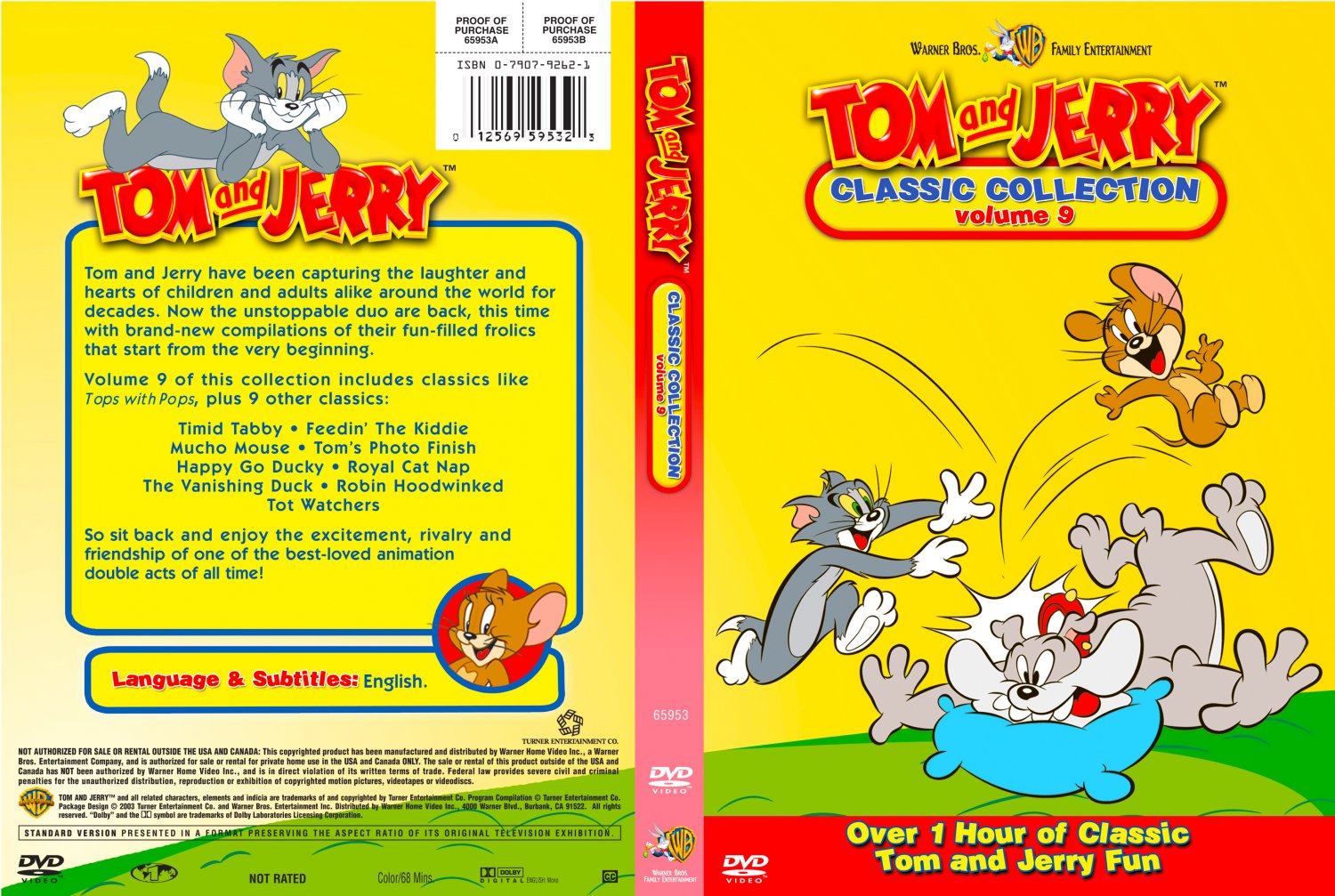 Tom And Jerry Classic Collection Volume 09 Tv Dvd Custom Covers Tom And Jerry Classic