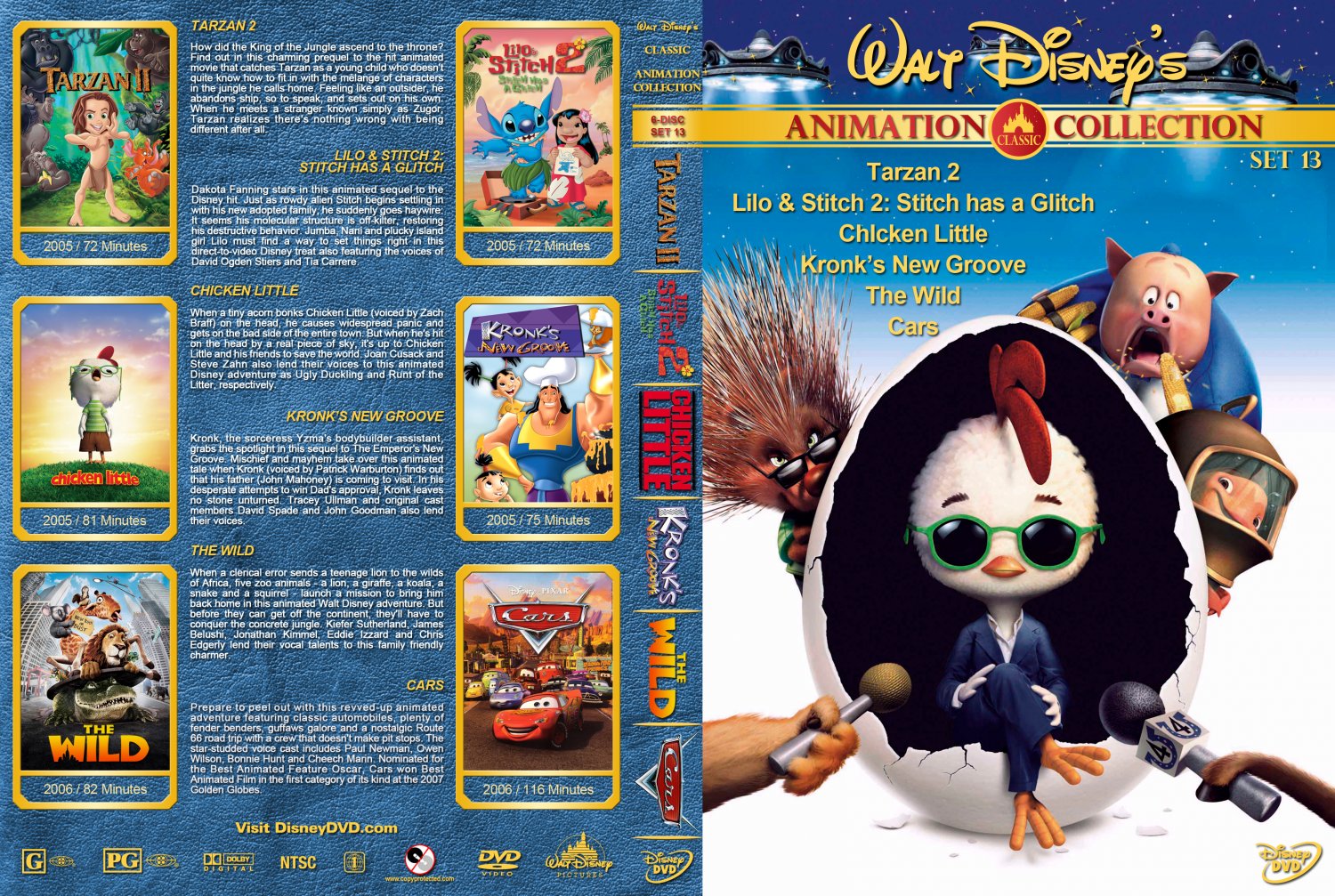 Walt Disney's Classic Animation Collection - Set 13 - Movie DVD Custom ...