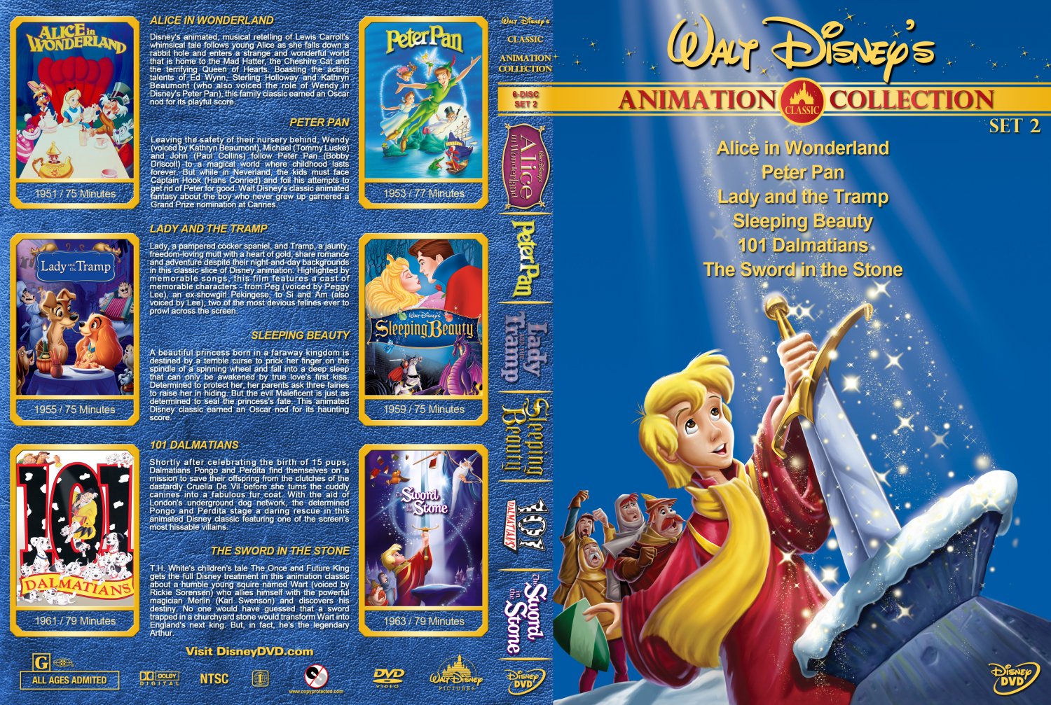 Walt Disney S Classic Animation Collection Set 11 Dvd - vrogue.co
