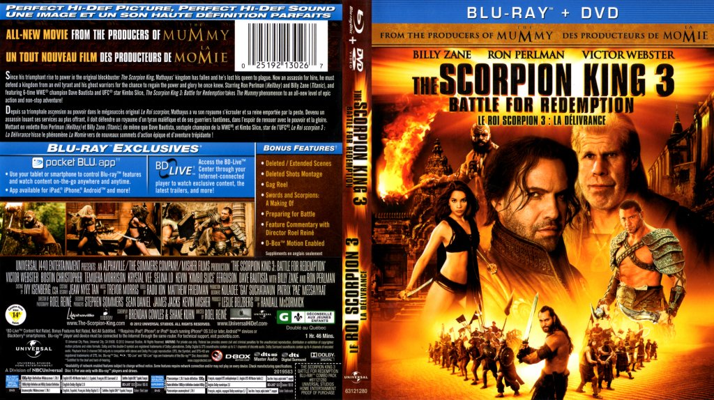 The Scorpion King 3 Battle for Redemption - English French - Bluray