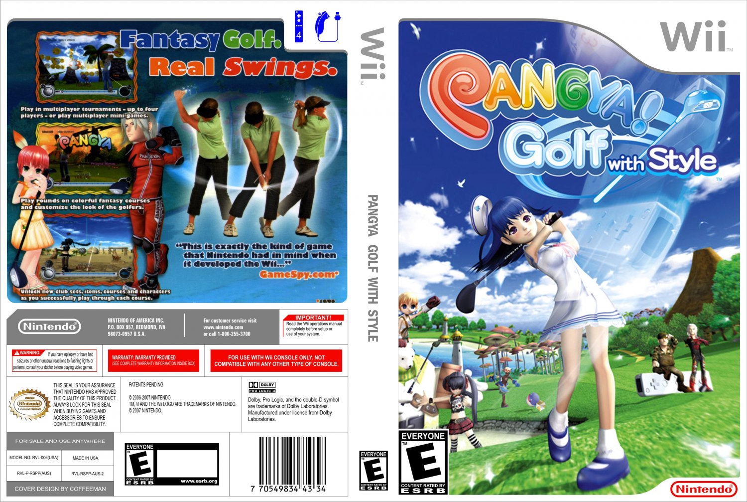 wii pangya golf with style