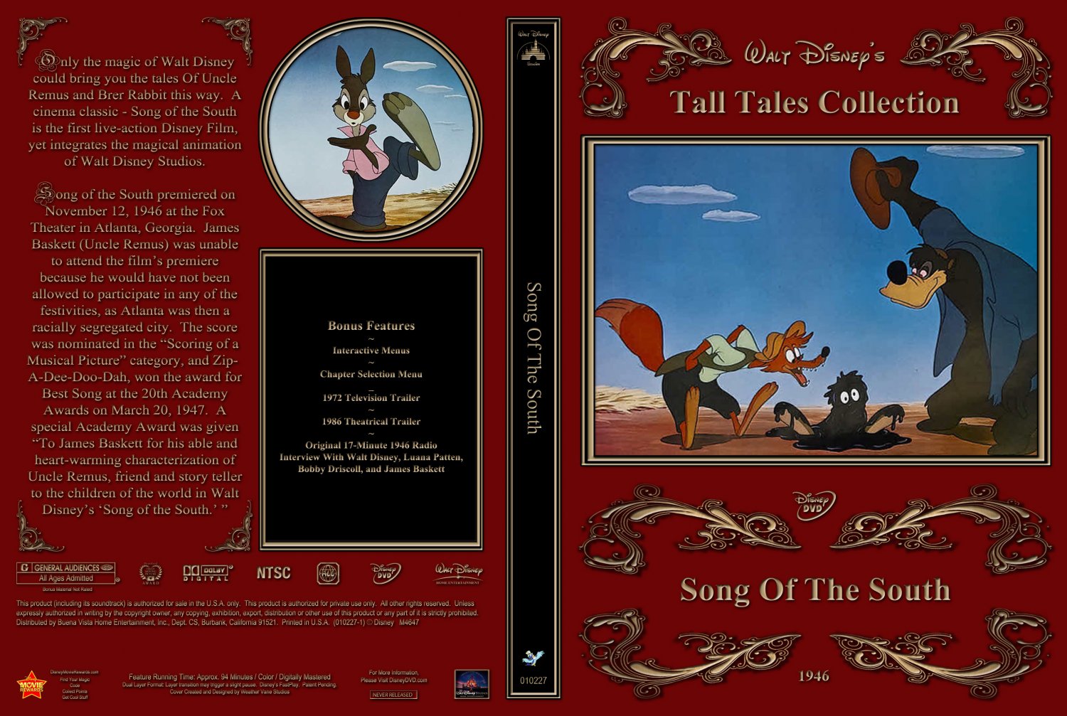 Song of the South - Movie DVD Custom Covers - Song of the South :: DVD