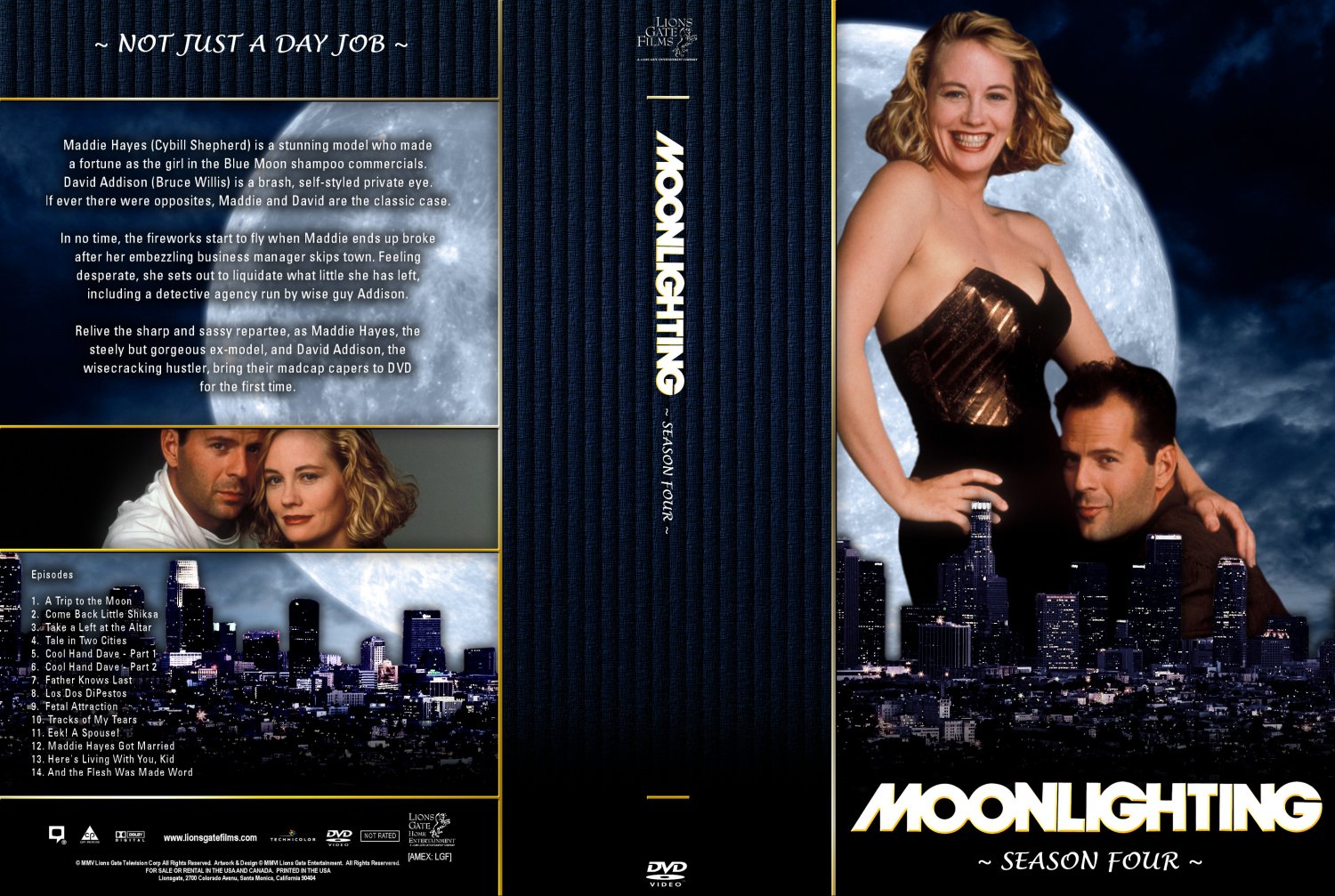 <b>Moonlighting</b> Season 4- TV DVD Custom Covers - <b>Moonlighting</b> Season 4 - Custo...