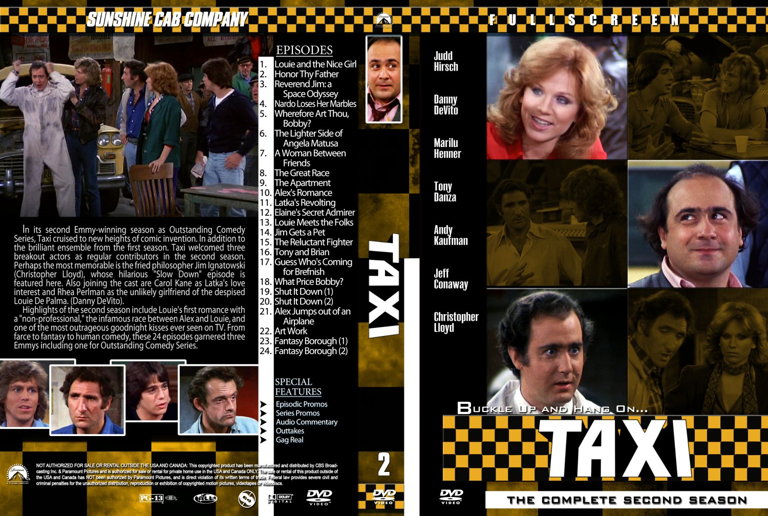 Taxi Season 2 - TV DVD Custom Covers - Taxi Season 2 - Custom :: DVD Covers