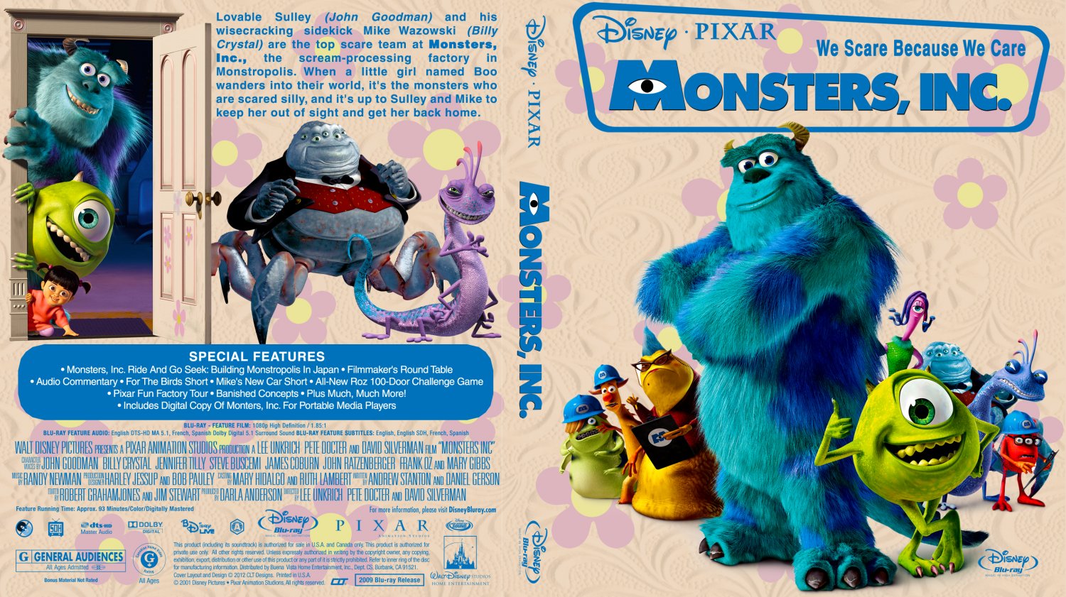 Переведи на русский monsters. Blu ray Корпорация монстров. Корпорация монстров двд. Monsters Inc DVD Cover 2002. Корпорация монстров 2001 диск.