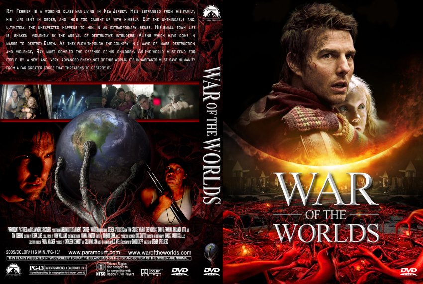 War Of The Worlds Custom V Movie DVD Custom Covers Waroftheworlds Cstm Pericone DVD