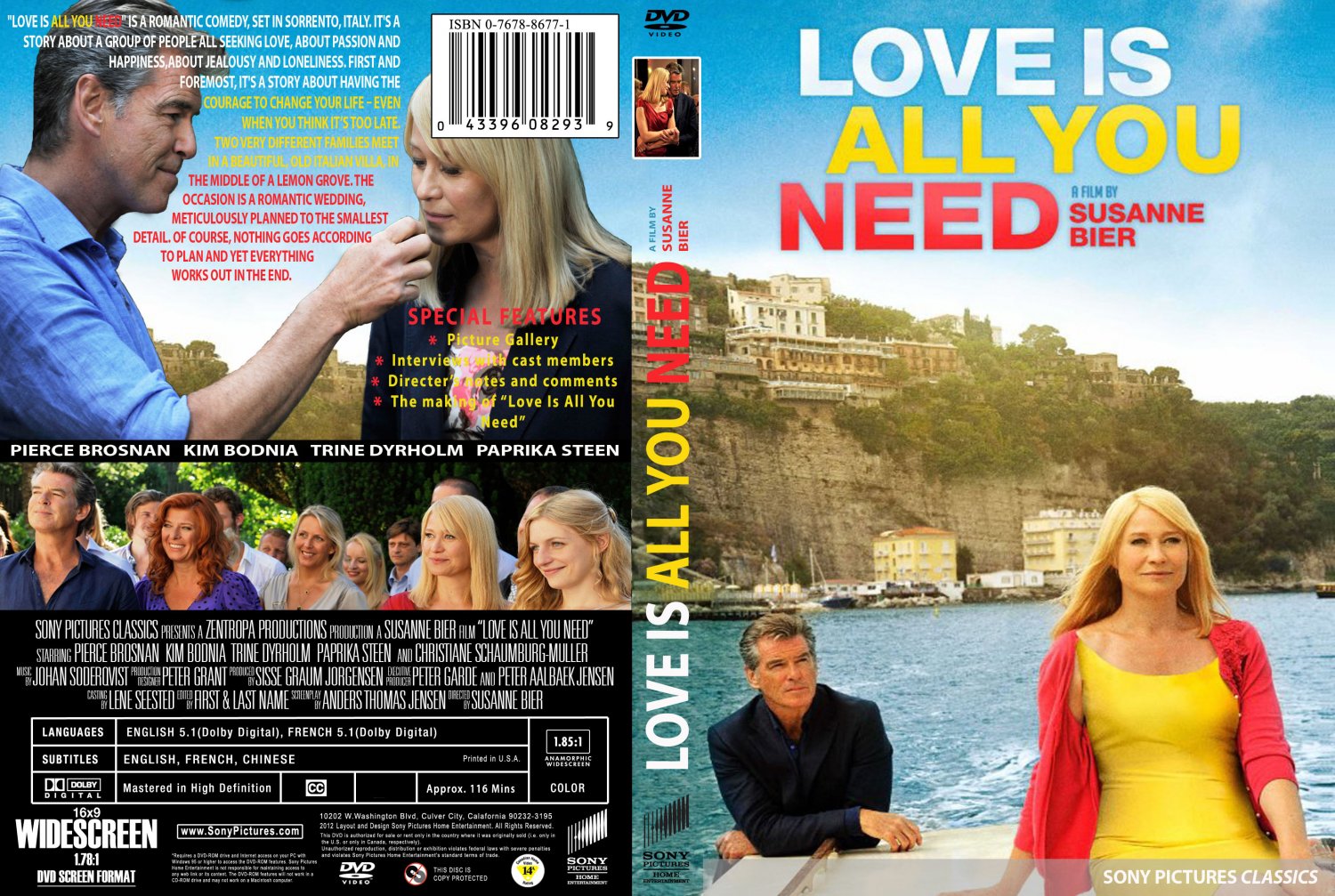 Love Is All You Need Movie DVD Custom Covers Love Is All You Need Custom DVD Covers