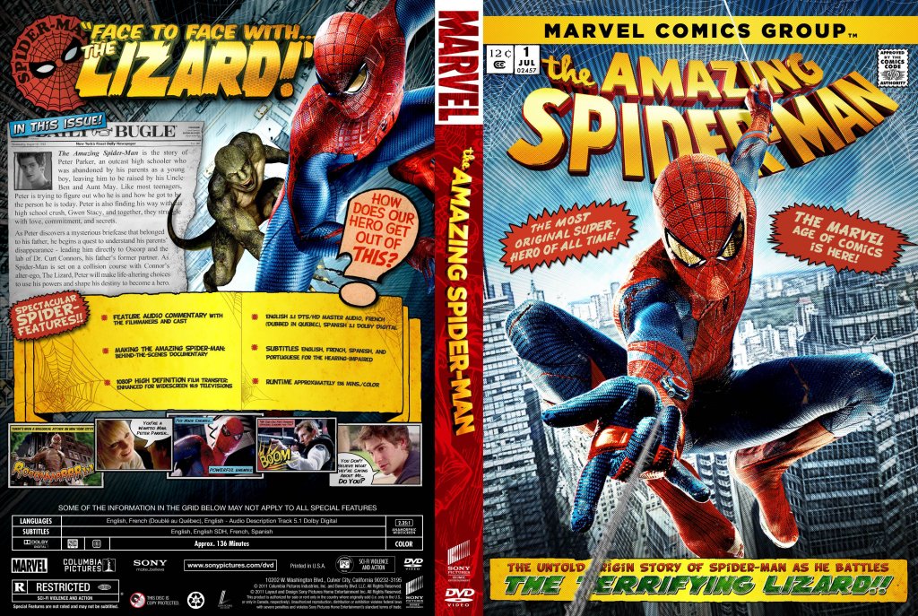 The Amazing Spider Man Movie Dvd Custom Covers The Amazing Spider