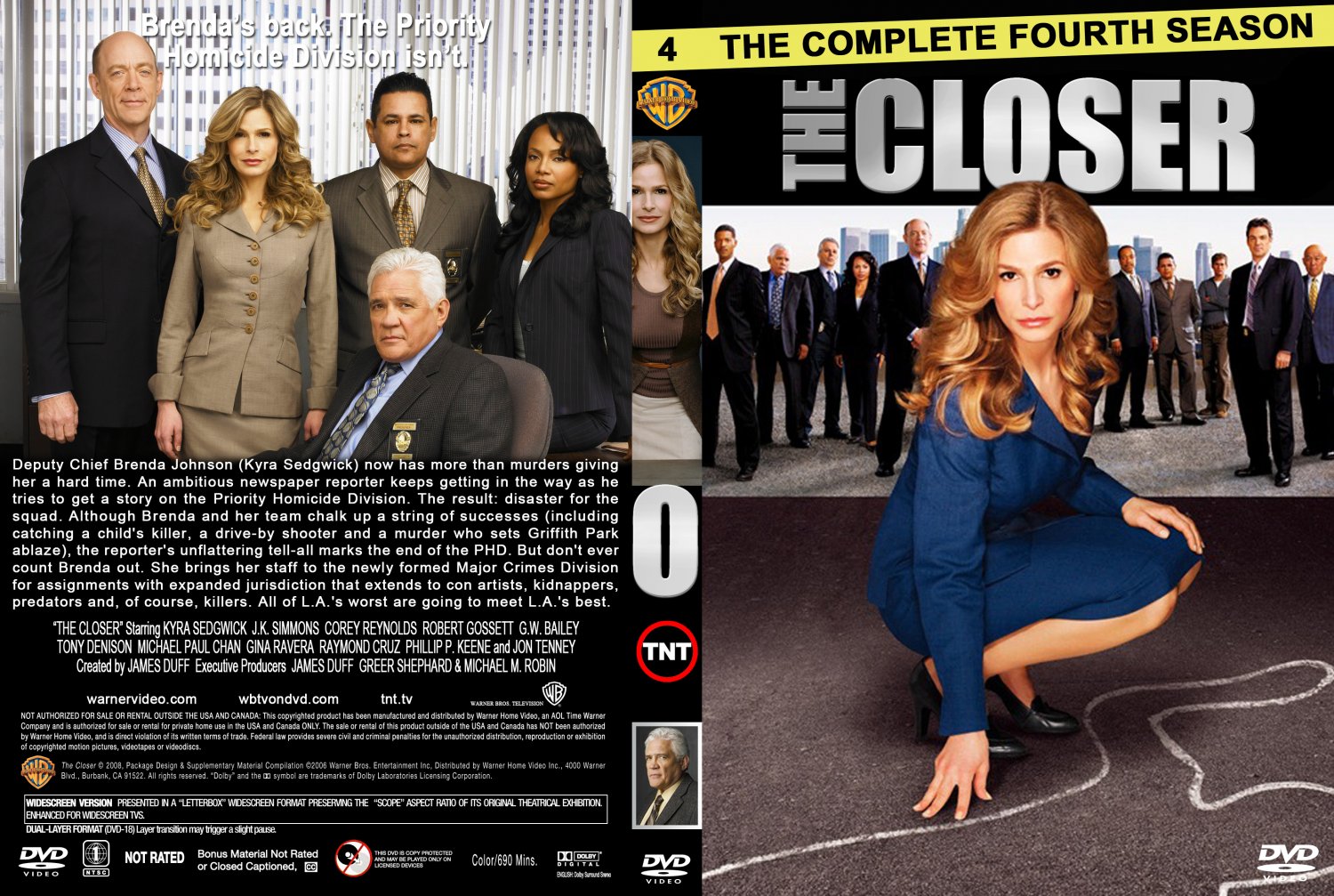 The Closer - Season 4 - TV DVD Custom Covers - Closer-S4 :: DVD Covers