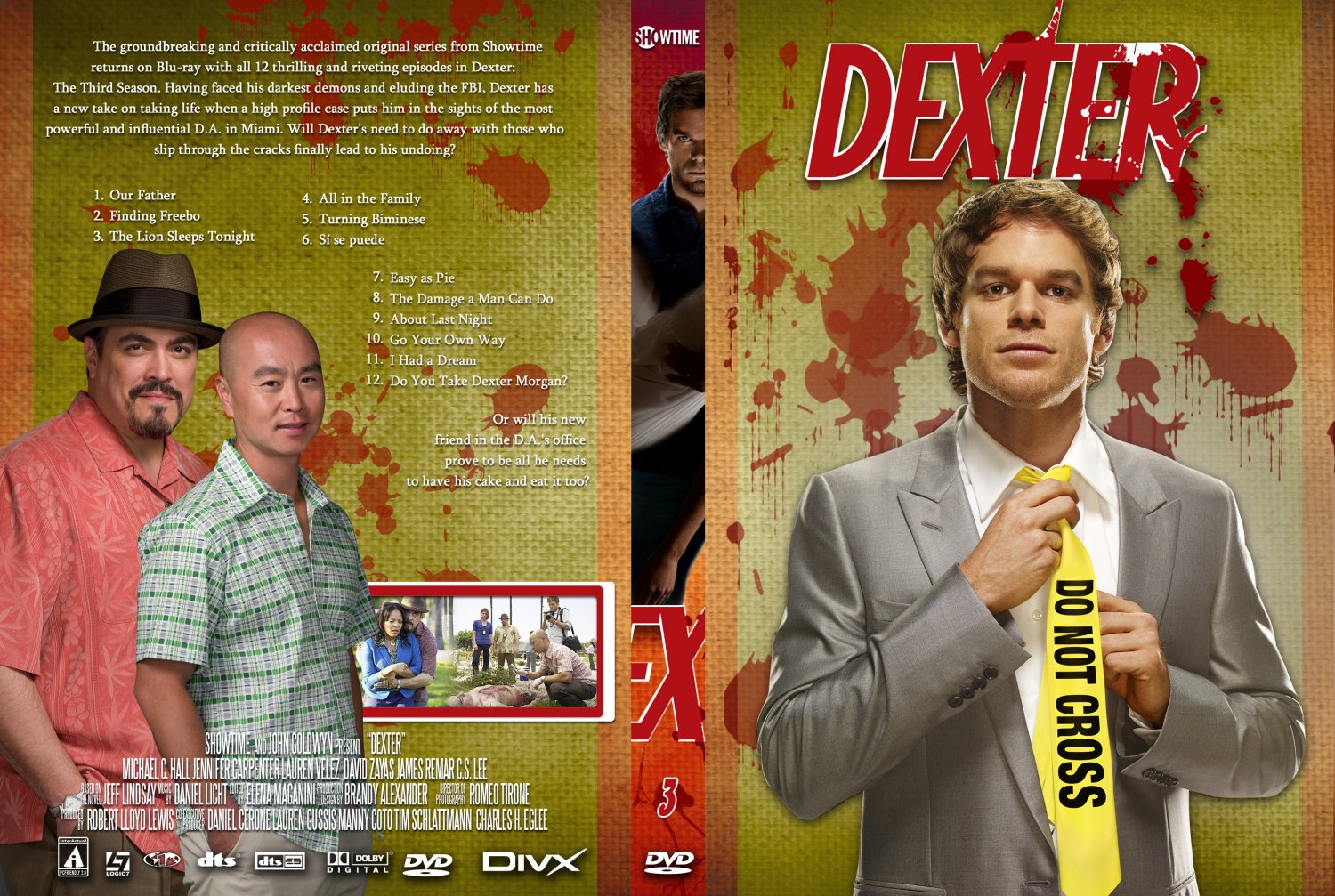 Dexter - TV DVD Custom Covers - Dexter Season 3 Custom Dvd Cover :: DVD ...