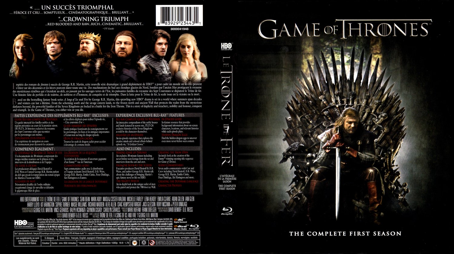 Games Of Thrones - Le Trone de Fer - Bluray3 - TV Blu-Ray Scanned ...