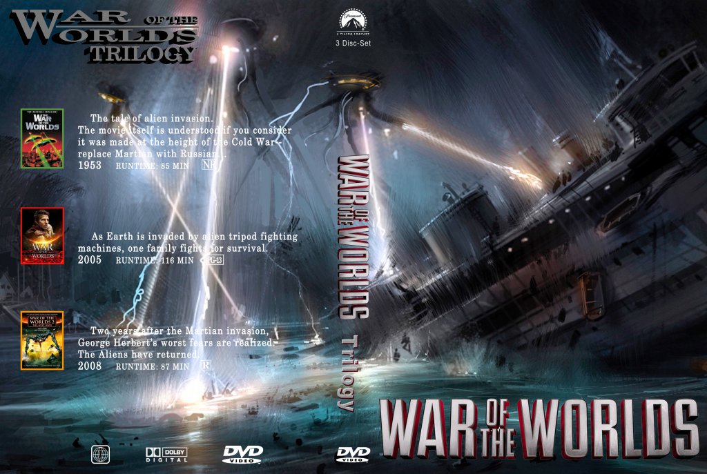 War Of The Worlds Collection Movie Dvd Custom Covers War Of The Worlds Trilogy Dvd Covers