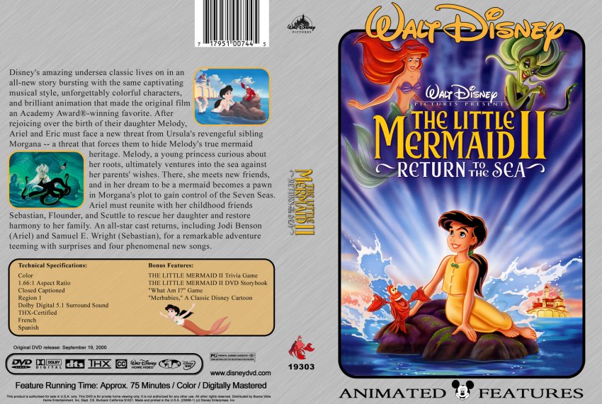 The Little Mermaid 2 Movie Dvd Custom Covers 306the Little Mermaid