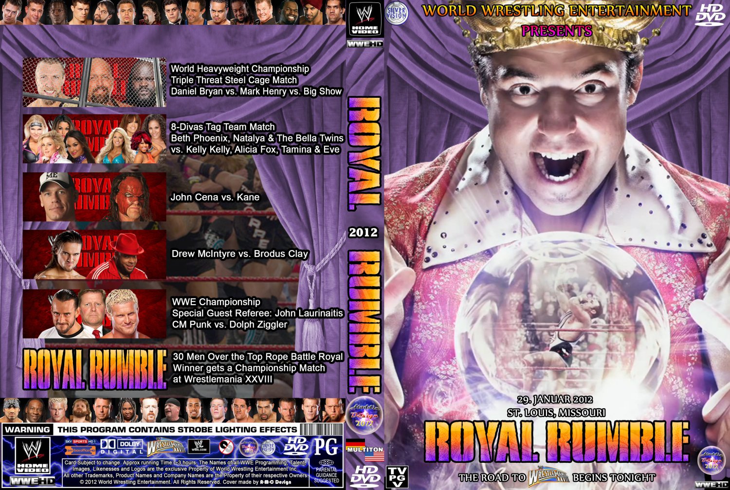 WWE Royal Rumble TV DVD Custom Covers WWE Royal Rumble Custom
