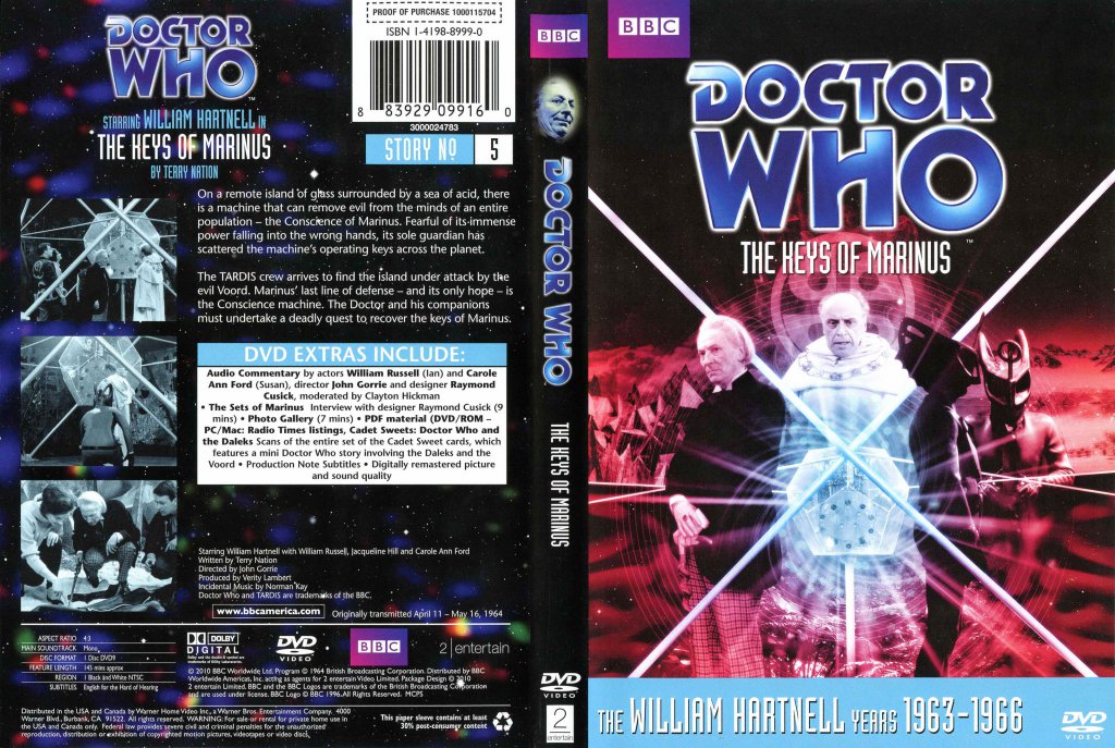 Doctor Who - The Keys Of Marinus - TV DVD Scanned Covers - DW-Keys