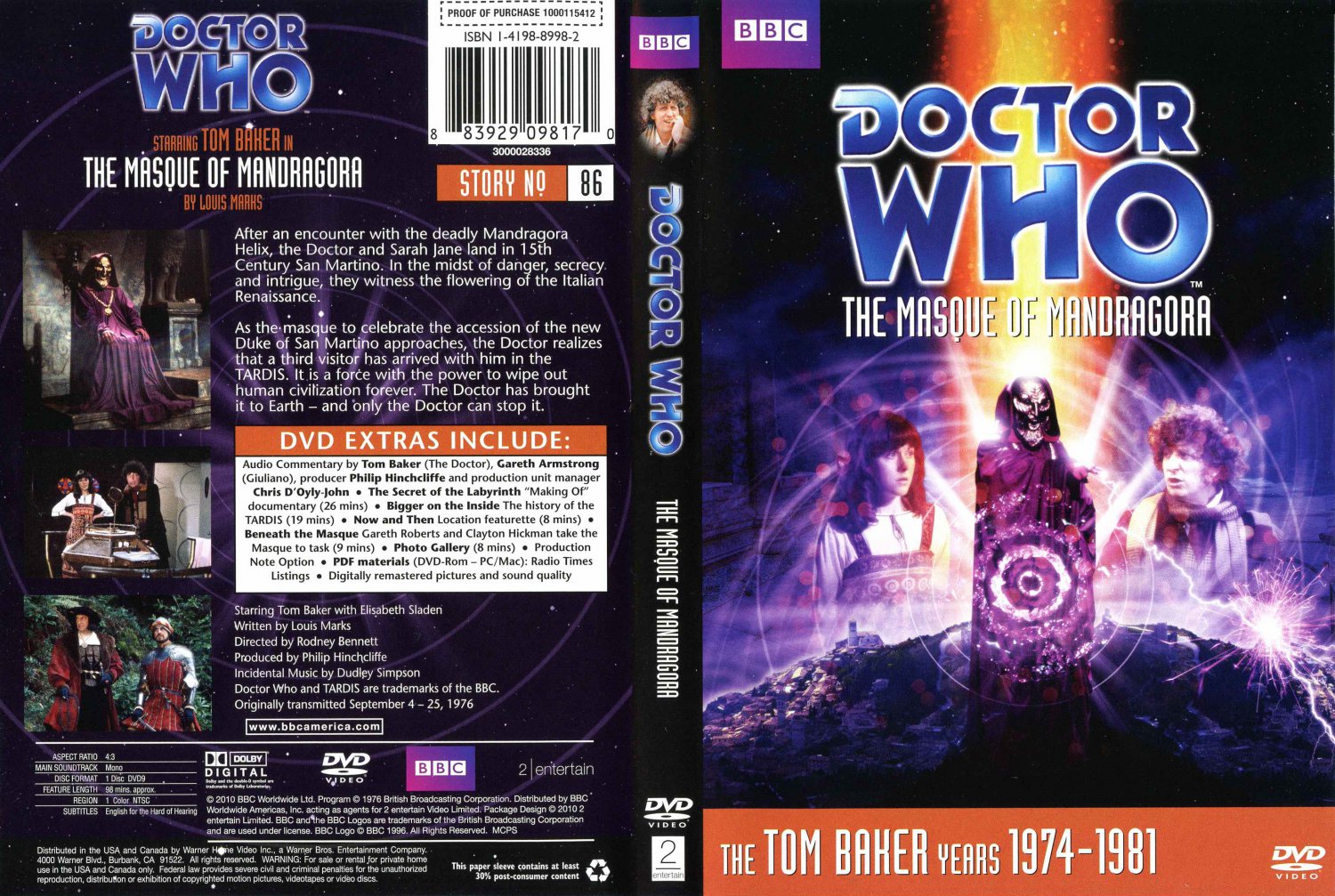 Doctor Who - The Masque Of Mandragora