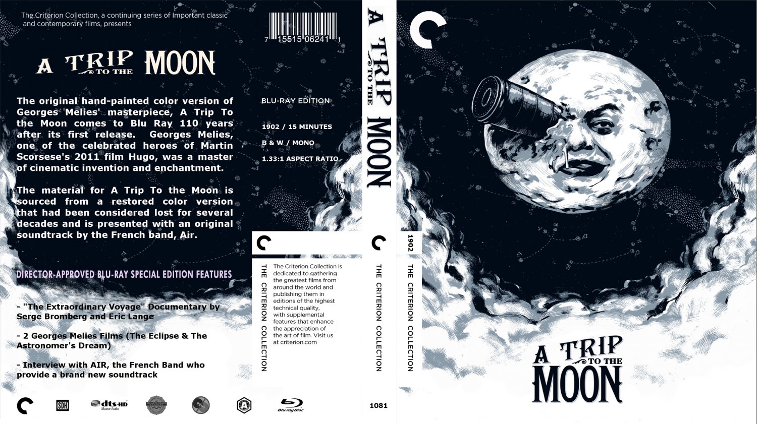 A Trip To The Moon - Movie Blu-Ray Custom Covers - A Trip To the Moon ...