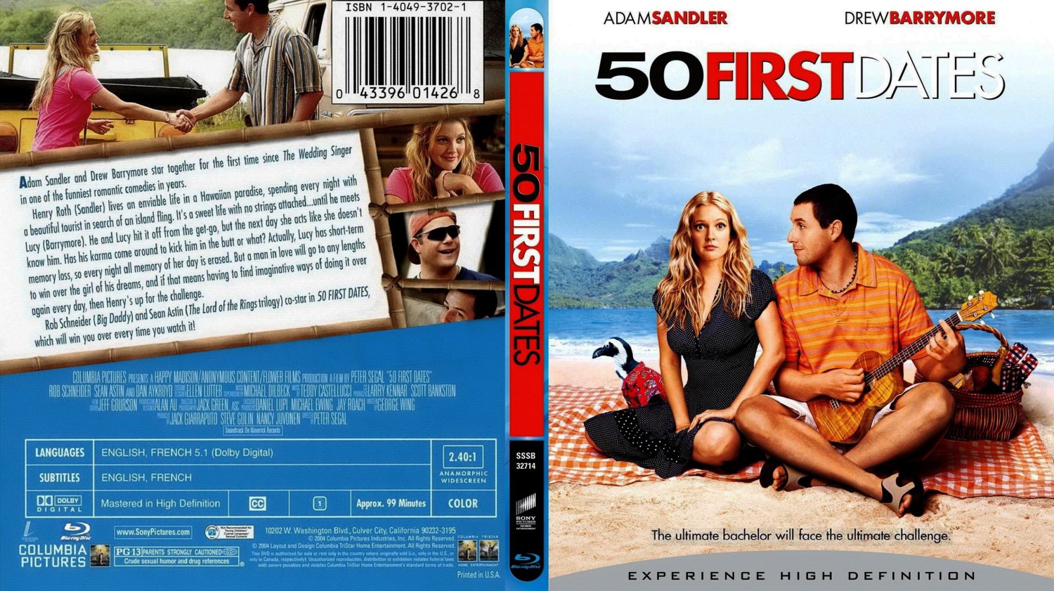 50 First Dates - Movie Blu-Ray Scanned Covers - 50 First Dates - Bluray ...