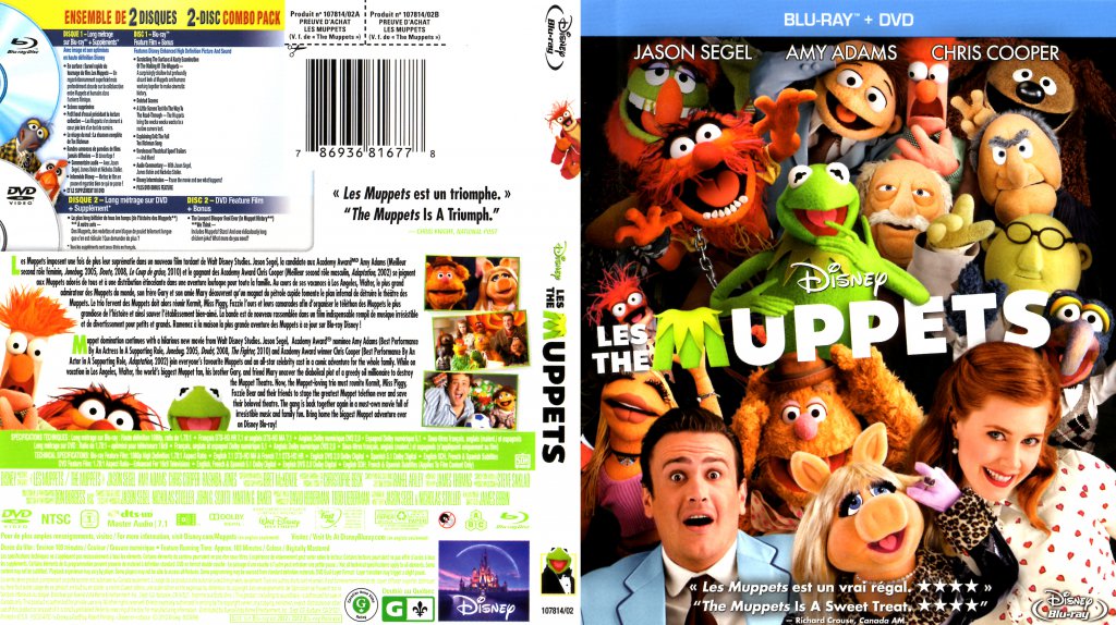The Muppets Les Muppets Bluray Movie Blu Ray Scanned Covers The