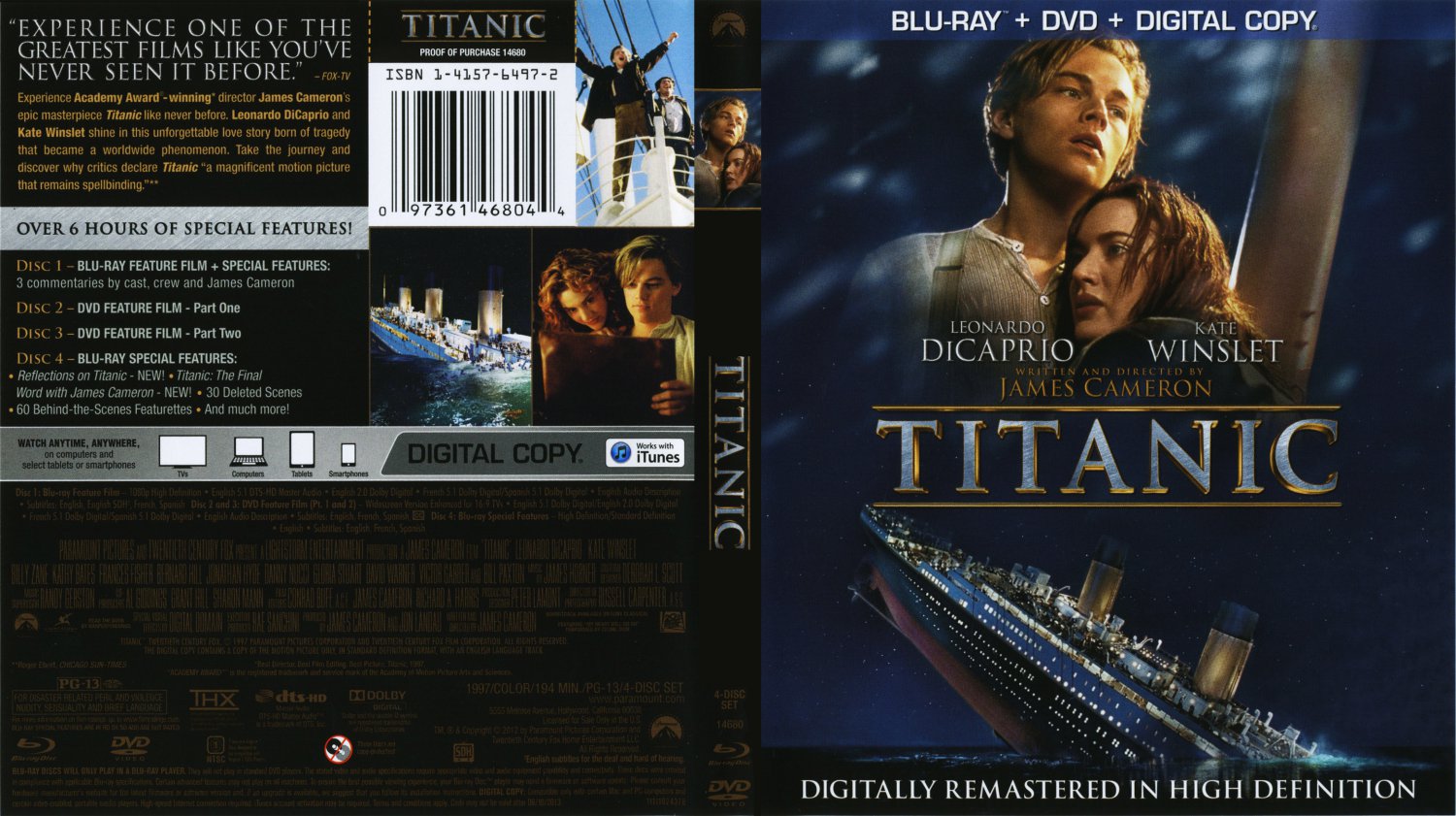 Titanic - Movie Blu-Ray Scanned Covers - Titanic - Bluray :: DVD Covers