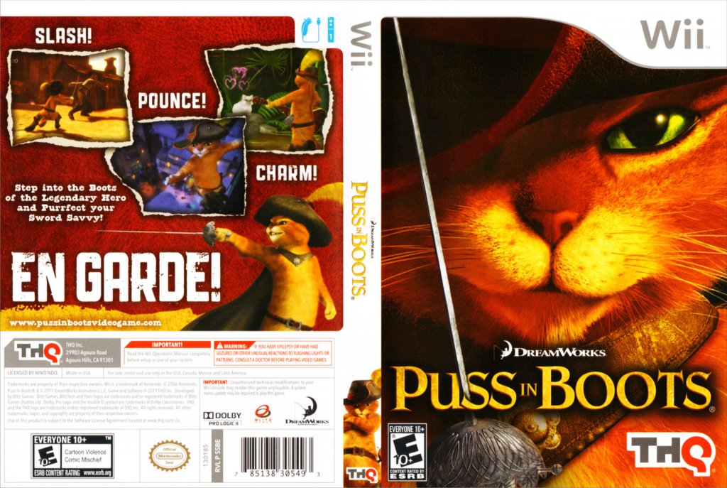 Puss in Boots DVD NTSC Custom f1