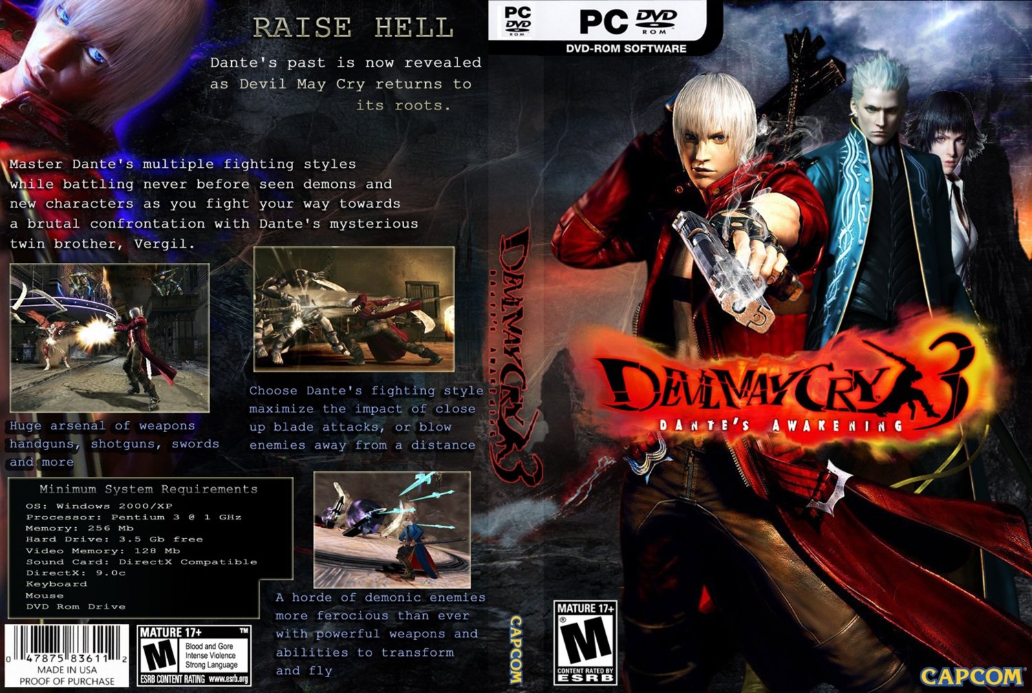 Devil May Cry 3 - PC Game Covers - Devil May Cry 3 DVD NTSC Custom F3 ...