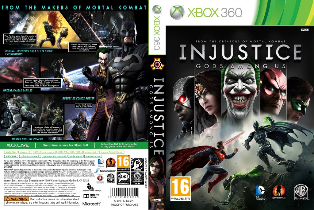 Injustice: Gods Among Us (2013) Xbox 360 Sealed Grade A+ Video Game CGC 9.4