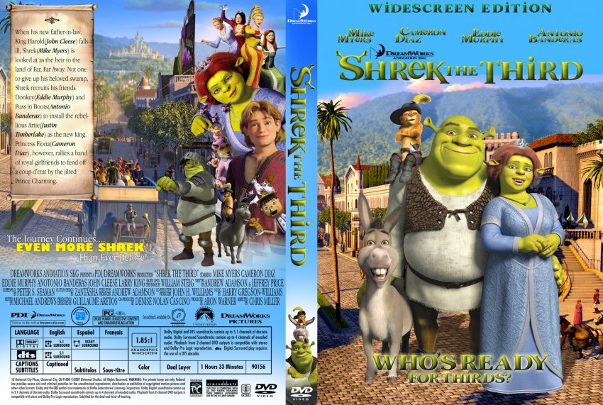 Shrek The Third - Movie DVD Custom Covers - 3157Shrek3 ZanB :: DVD Covers
