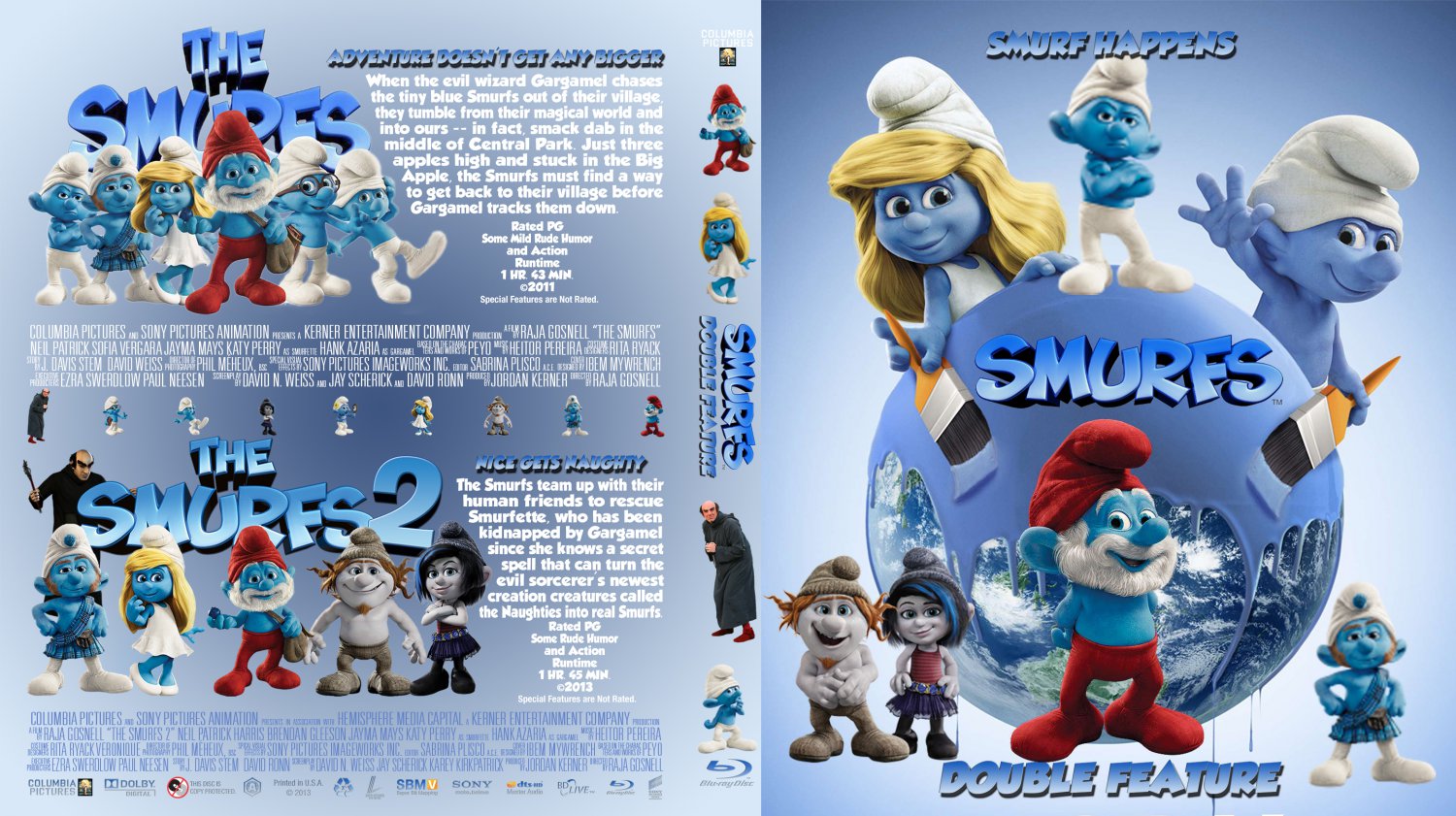 Smurfs -Smurfs 2 Double Feature