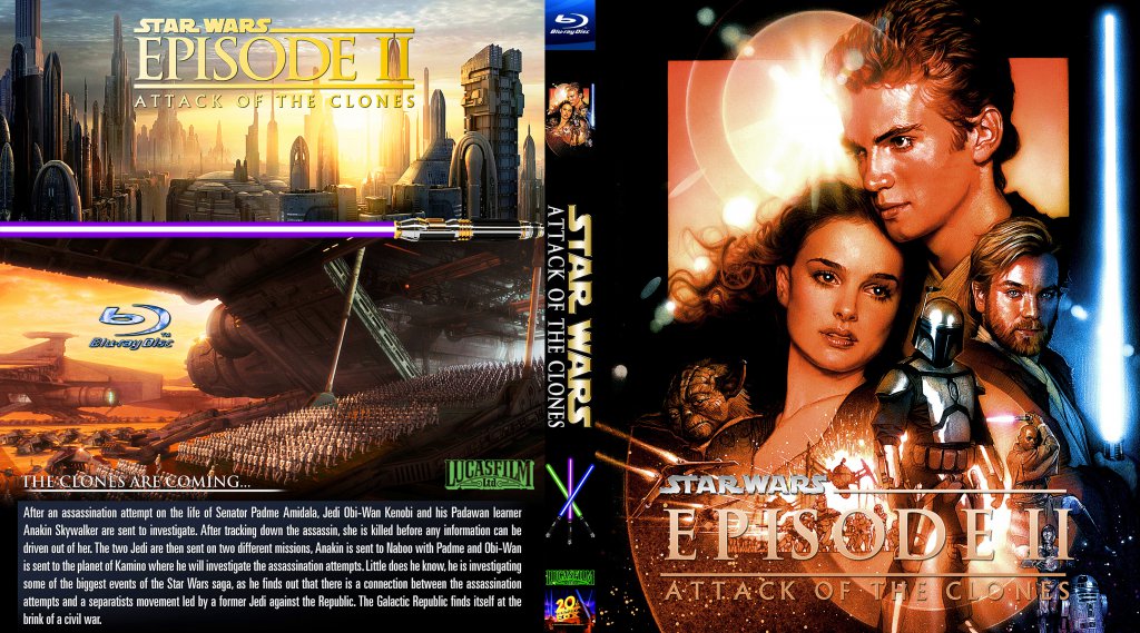 star wars ii attack of the clones dvd cover