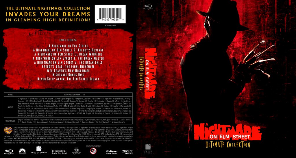 A Nightmare On Elm Street Collection - Movie Blu-Ray Custom Covers ...